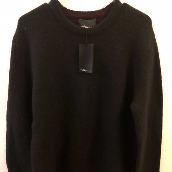 New 3.1 Phillip Lamb Wool Sweater Side Slits Sz M - Picture 1 of 9